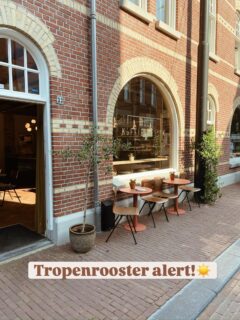 ☀️Tropenrooster!☀️ Let op, aanstaande woensdag, donderdag, vrijdag en zaterdag sluiten wij om 15.00 vanwege de extreme warmte. De keuken sluit om 14.00. Tot die tijd ben je welkom om je (ijs)koffie of ijskoude smoothiebowl te komen bestellen!🫶🏽